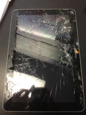 broken tablet